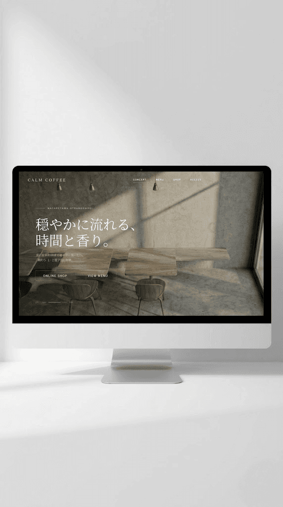 小さなコーヒー店を想定したECサイトの自主制作 | Common. Studio